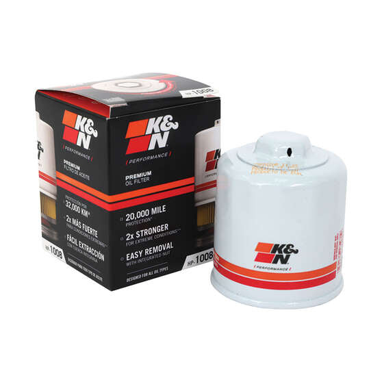 K&N Wrench Off Performance Gold Oil Filter - HP-1008 (Interchangeable With Z436)