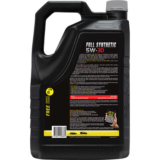 Penrite Full Synthetic Engine Oil - 5W-30 6 Litre